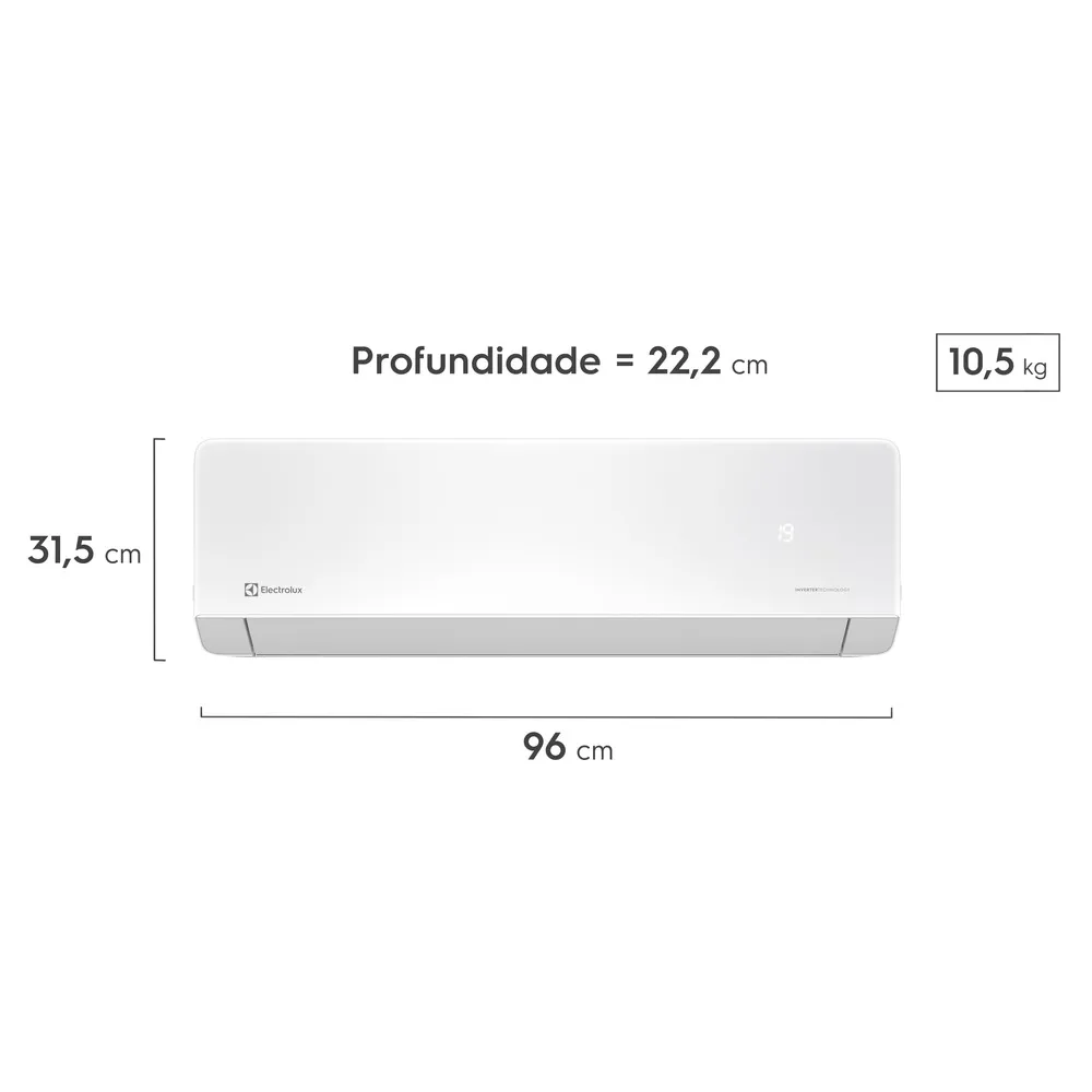 Ar-condicionado Split Electrolux MaxComfort Inverter Frio 23.000 BTUs (NI24F/NE24F)