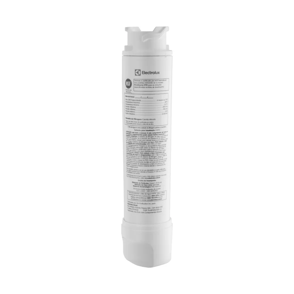 Kit Filtro de Água para Geladeira Electrolux DM85X, DM86X, DM86V, DM90X, DM91X, DQ90X, IQ8IS e IQ8IB (2 unidades)