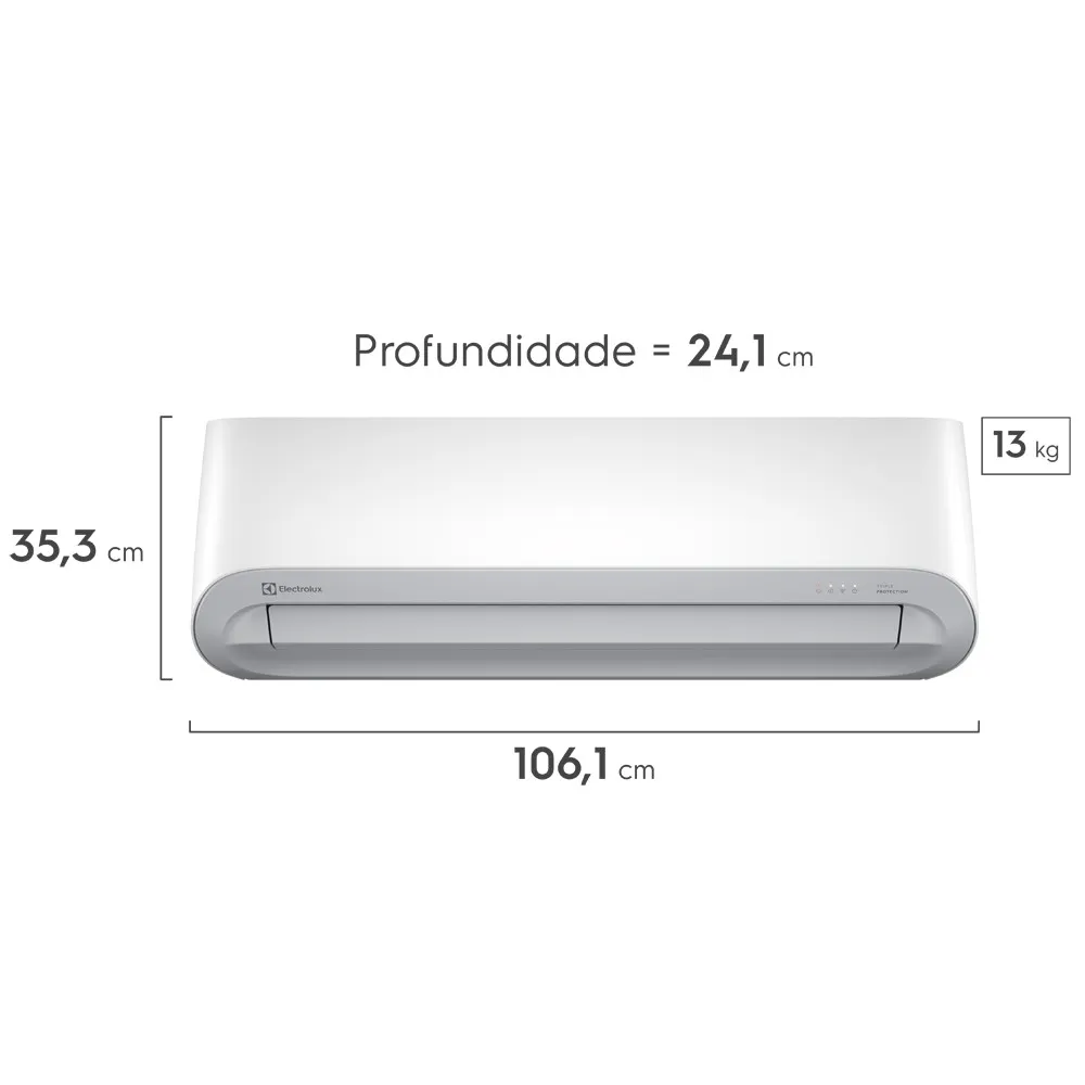 Ar-Condicionado Split Electrolux 18.000 BTUs Color Adapt Frio (UI18F/UE18F)
