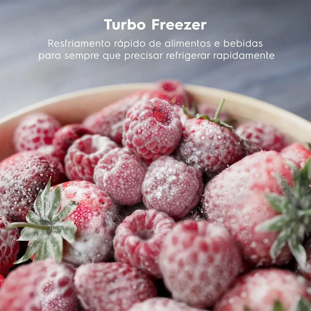 Geladeira Electrolux Frost Free 400L AutoSense Inverter Duplex Inox Look (IF44S)
