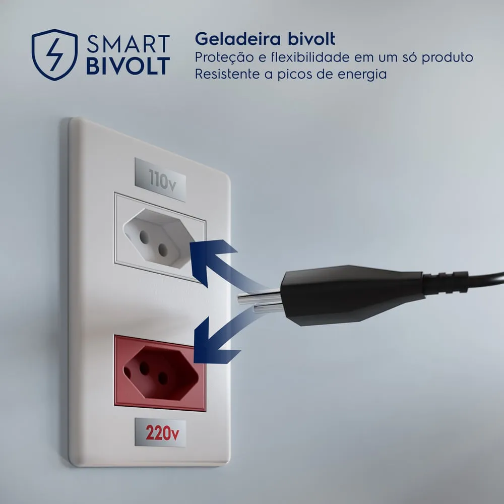Mini Geladeira 83L Inverter Bivolt Duplex Branca (EMD1W)