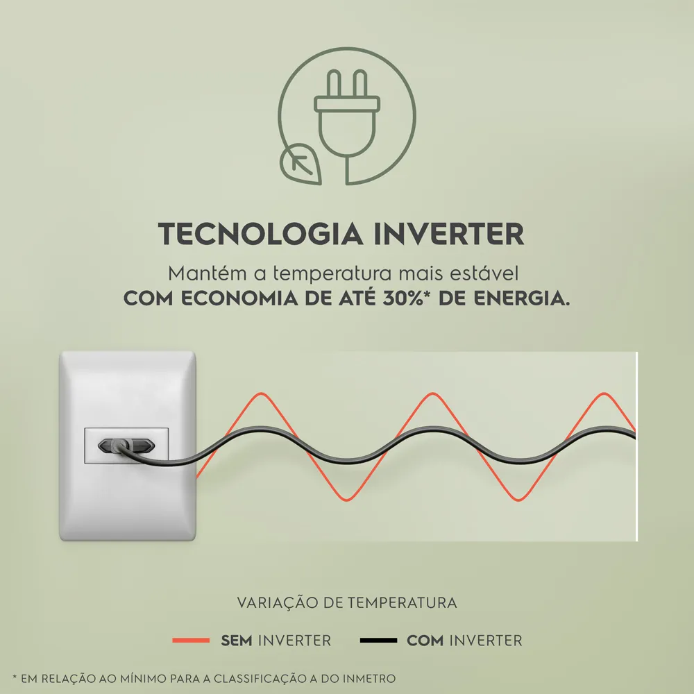 Geladeira Electrolux Frost Free Duplex Efficient com AutoSense cor Inox Look 390L (IF43S)