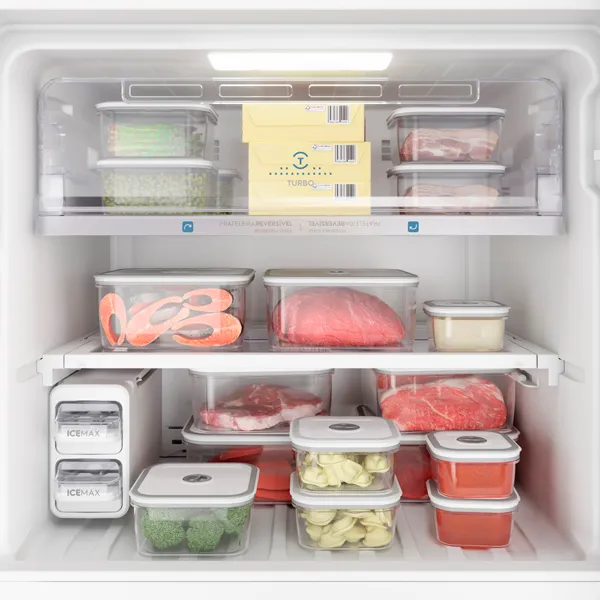 Geladeira Electrolux Frost Free Inverter 431L AutoSense Duplex Cor Black Inox Look (IF55B)
