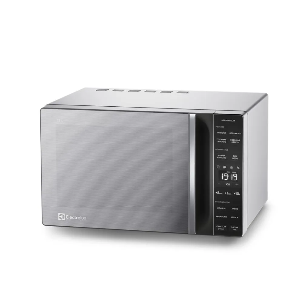 Micro-ondas Electrolux 23L cor Inox Efficient com Descongelamento Assistido (ME23S)