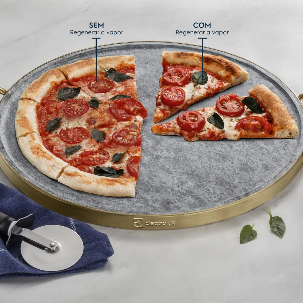Fogão 5 bocas Electrolux Cinza Experience com Duplo Forno, PerfectCook360 e Vapor Bake (FE5DC)