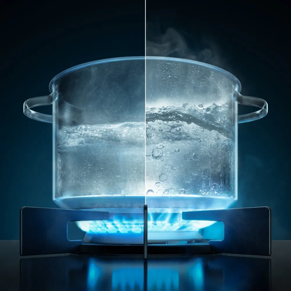 Fogão de Embutir 5 bocas Electrolux Preto Experience Mesa Vidro e Tripla Chama (FE5EP)