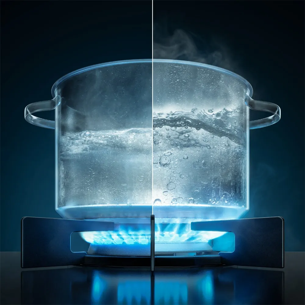 Fogão 5 bocas Electrolux Preto Experience c/ Mesa de Vidro, Grill e PerfectCook360 (FE5CP)
