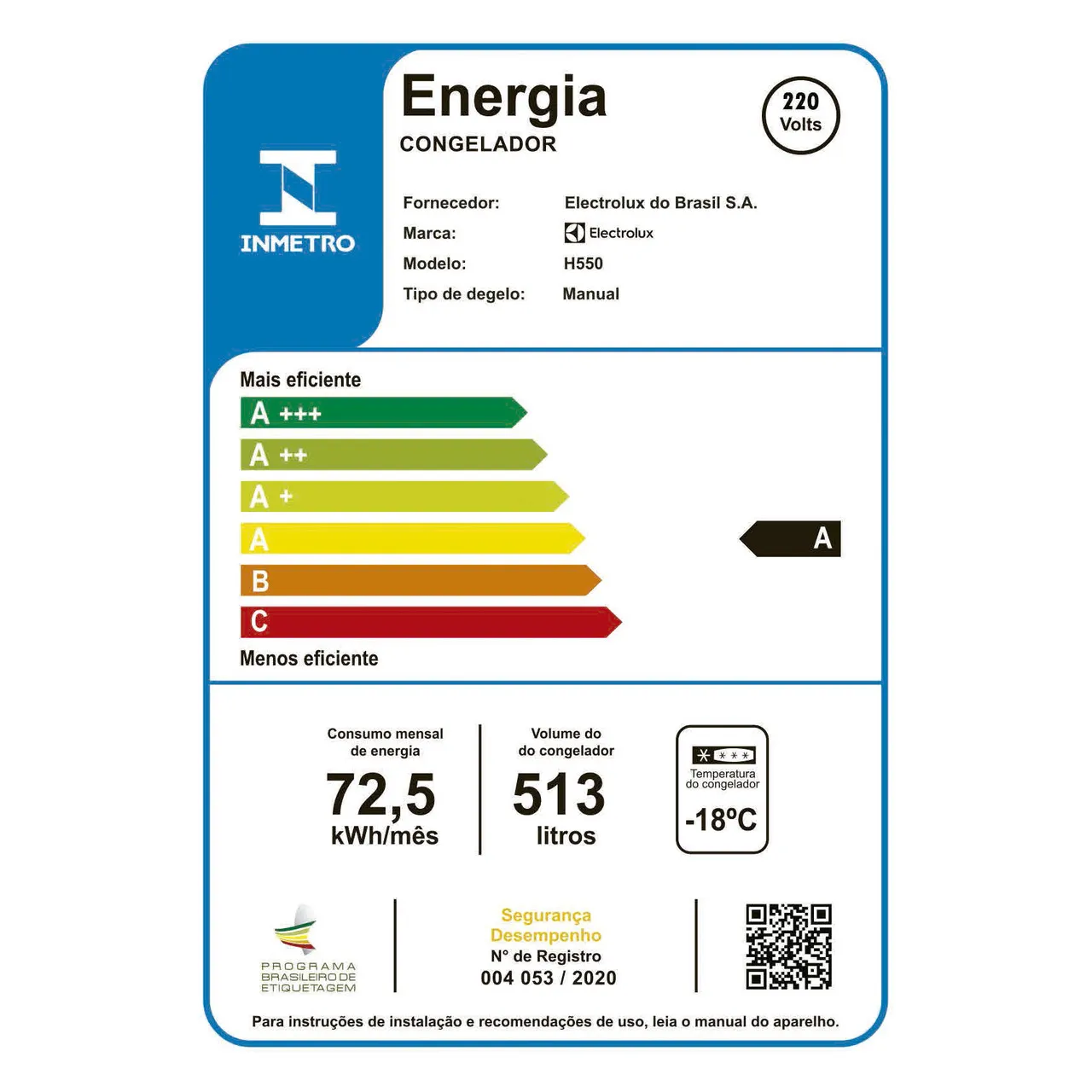 Freezer Horizontal Electrolux Cycle Defrost 513L com função Turbo Freezer Duas Portas (H550)