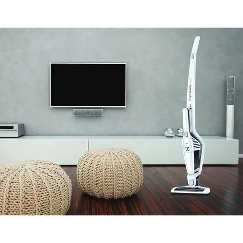 Aspirador de Pó Vertical Sem Fio Electrolux Ergorapido 2 em 1 Cyclone até 21 min Branco (ERG21)