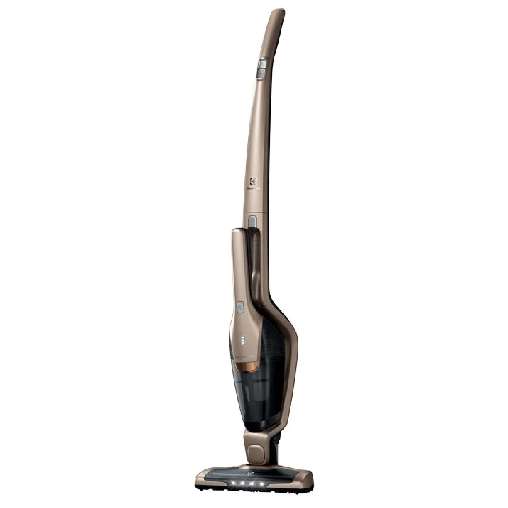 Aspirador de Pó Vertical Sem Fio Electrolux Ergorapido 2 em 1 Bocal Pet até 45 min Dourado (ERG26)