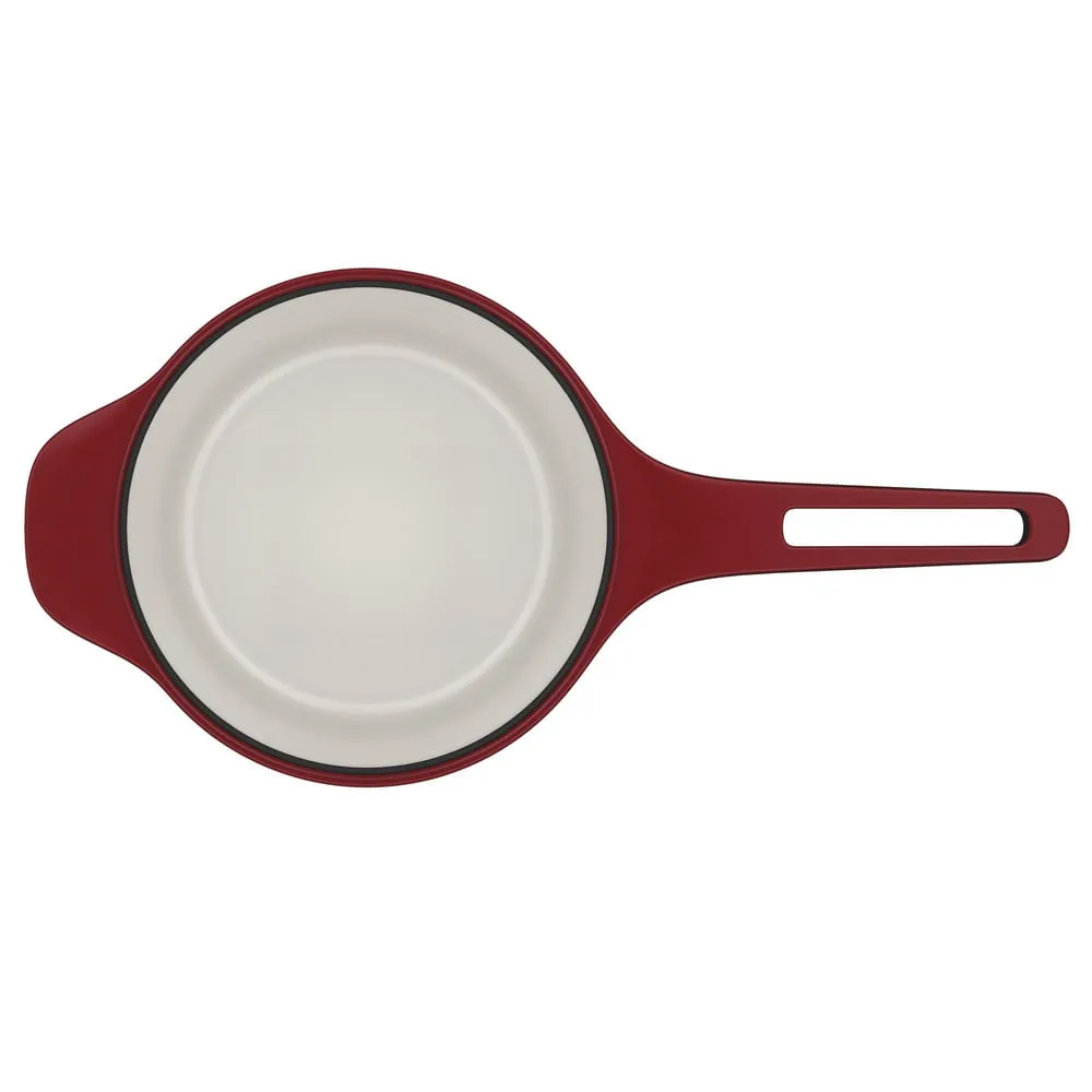Panela de Ferro Fundido Esmaltado Molheira Electrolux Expert 20cm Vermelha