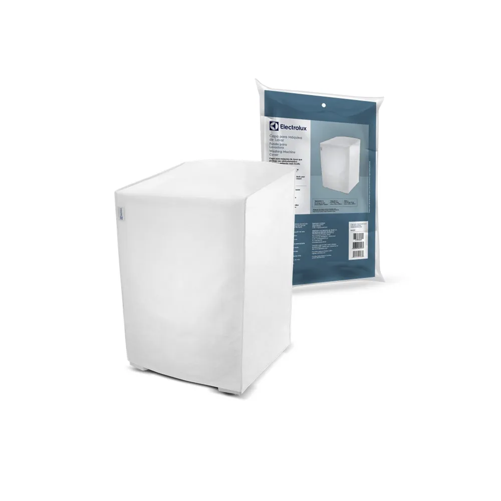 Capa para Máquina de Lava Electrolux Branca 10kg a 11kg Tamanho M